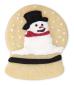 Preview: Schneekugel Schneemann - 8 cm