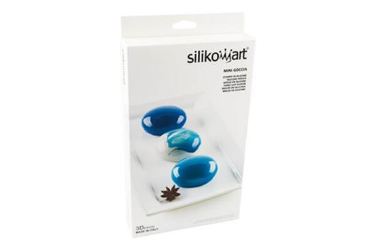 Tropfen 3D Silikon Muffinform Silikomart