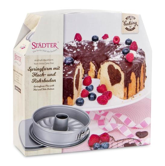 Springform mit Flach- und Rohrboden Städter we love baking