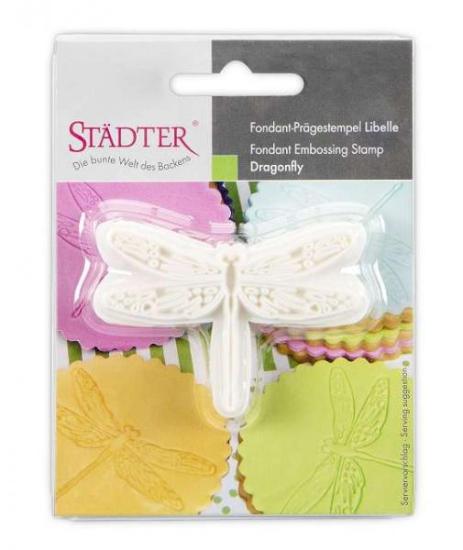 Fondant Prägestempel Libelle 6,5 cm