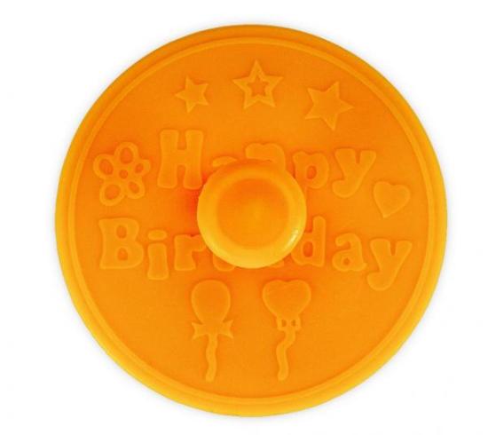 Happy Birthday mit Auswerfer 6,5 cm