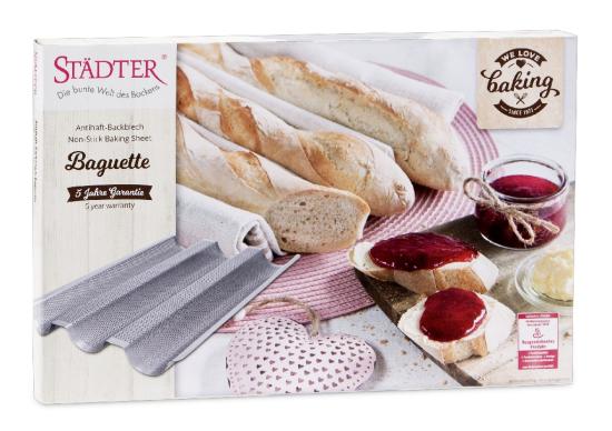 Baguetteblech we love baking 37 x 24 cm