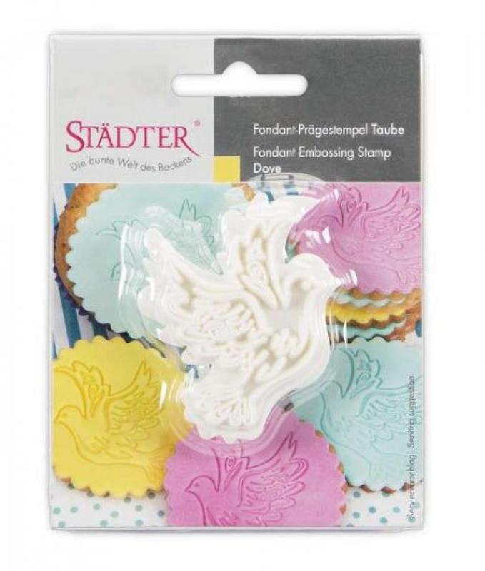 Fondant Prägestempel Taube 5 cm