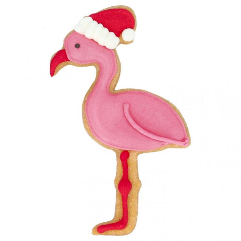 Weihnachts Flamingo 8 cm