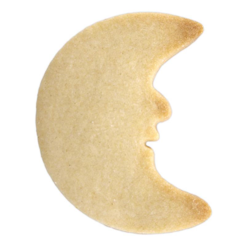 Mond Ausstecher mit Gesicht 6 cm